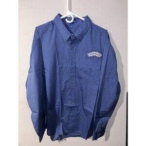 Sierra Nevada Pale Ale Beer Alcohol Long Sleeve Buttoned Work Shirt Blue XXL NEW
